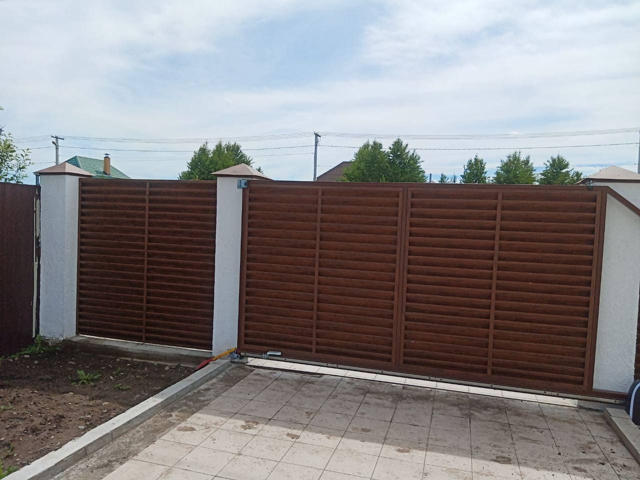 забор-жалюзи printech каштан двусторонний фото4 в Самаре