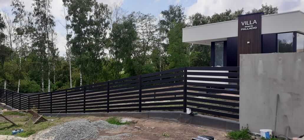 Забор-ранчо из металлопланкена 48м RAL9005 Черный МАТТЕ фото 2 в Самаре