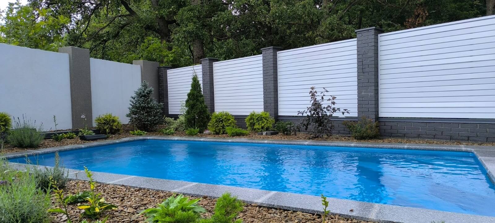 Забор-жалюзи из ламелей Хай-Тек 54м RAL9003 Белый фото 4 в Самаре